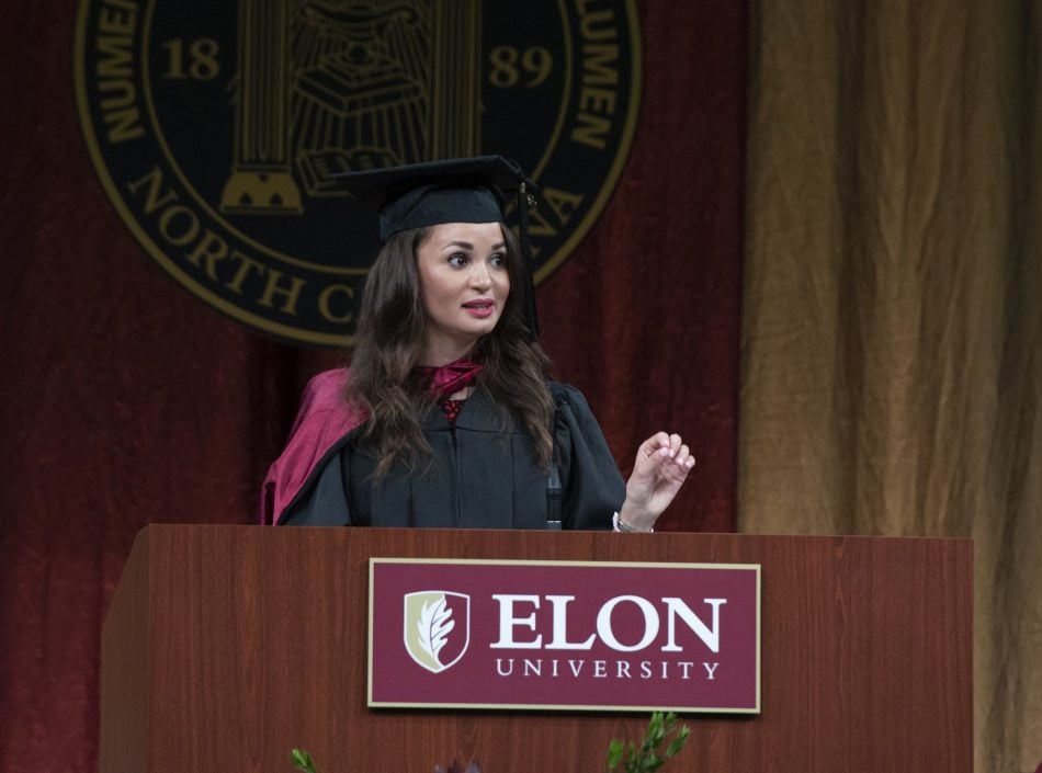 Deese Delivers Elon Master of Arts in Interactive Media Commencement Speech